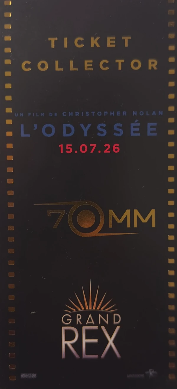 Billet collector original L’Odyssée 70 mm