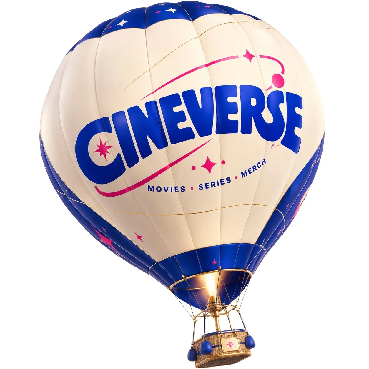 Montgolfière de présentation aux couleurs CINEVERSE