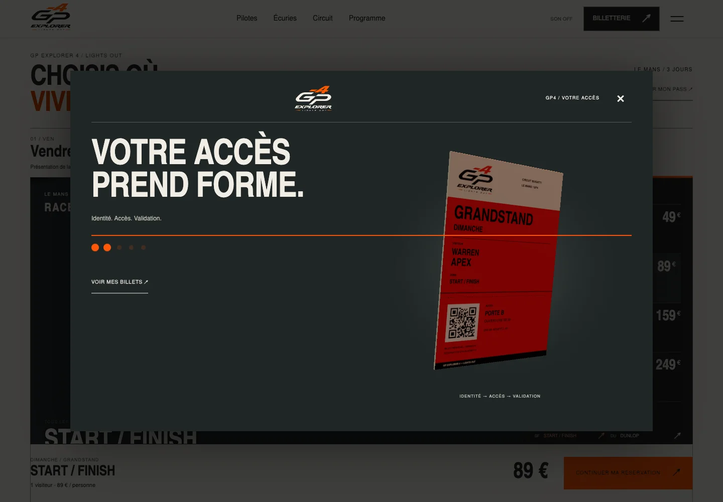 Votre accès prend forme.