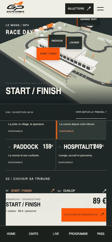 Le même parcours, autrement.
