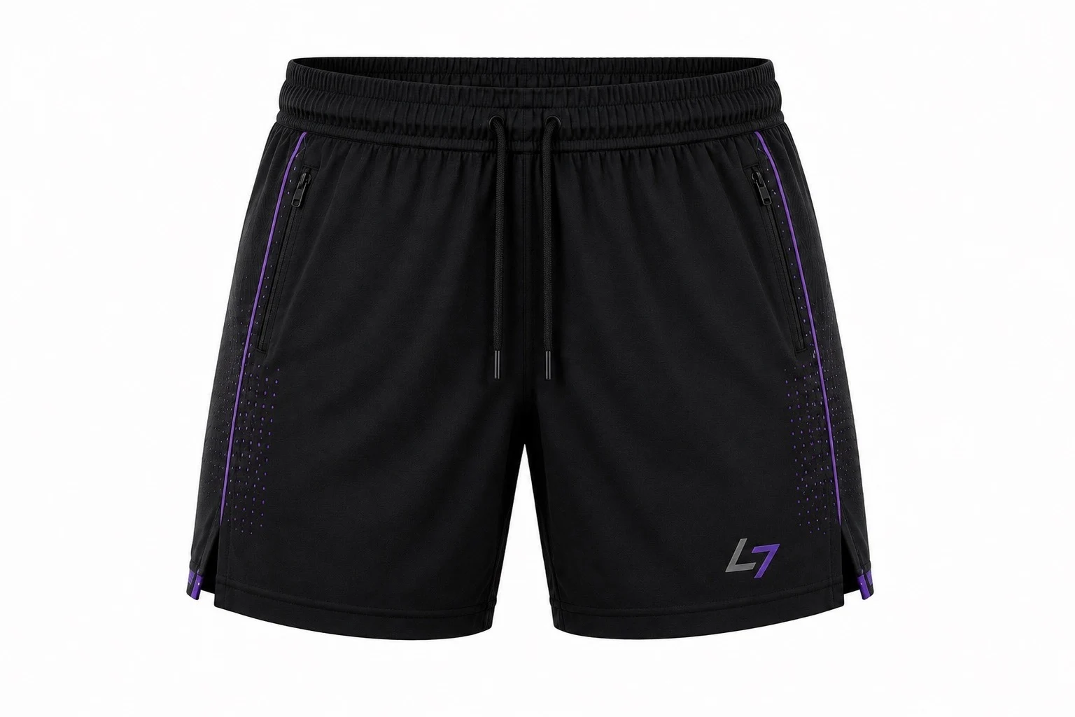 Short violet, vue de face